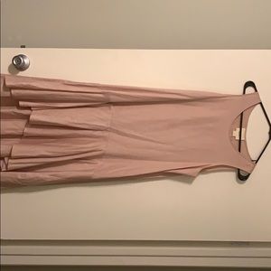 Blush pink high-low dress